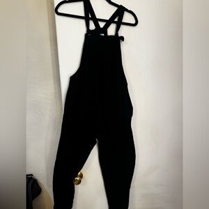 Old Navy Maternity Black Relaxed Fit Jumpsuit Overalls